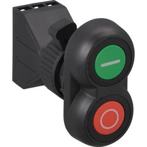 Explosion-proof White-Orange Base Vertical Double Head Momentary Push Button