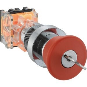 Key Reset Waterproof Mushroom Emergency Stop Push Button Switch